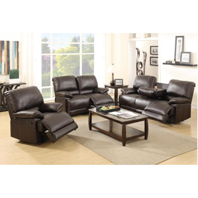 A&J Homes Studio Sandy Motion 3 Piece Living Room Set