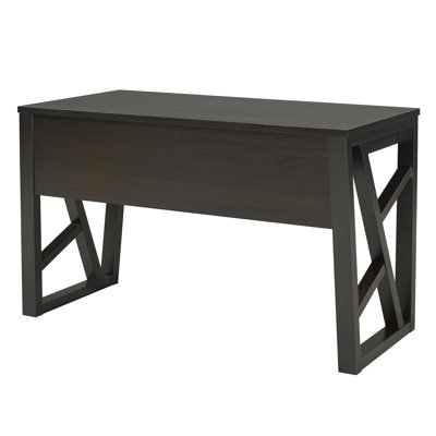 Brassex Computer Desk with 3 Storage Drawers