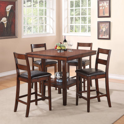 Brassex Santana 5 Piece Counter Height Dining Set