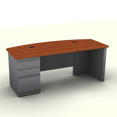 SNAP!office Executive Desk with Pedestal