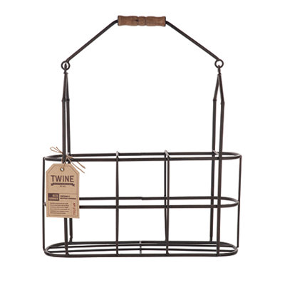 Twine Farmhouse 3 Bottle Hanging Wine Rack