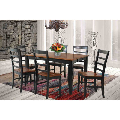 TTP Furnish Wabasca 7 Piece Dining Set