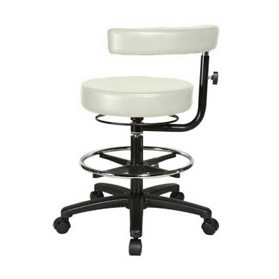 Perch Chairs & Stools Height Adjustable Dental Stool with Procedure Arm and Foot Ring