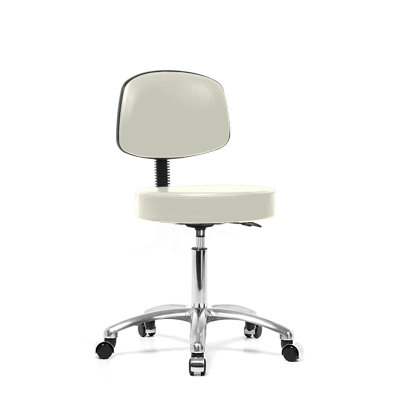 Perch Chairs & Stools Height Adjustable Exam Stool with Basic Backrest