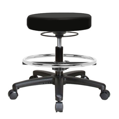 Perch Chairs & Stools Height Adjustable Swivel Stool with Foot Ring