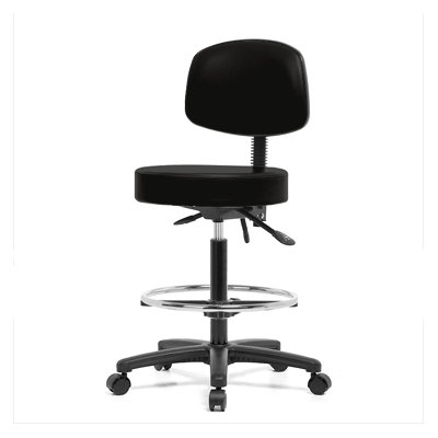 Perch Chairs & Stools Height Adjustable Doctor Stool with Foot Ring