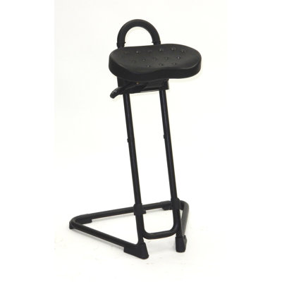 ShopSol Height Adjustable Sit Stand with Swivel Seat