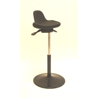 ShopSol Height Adjustable Sit Stand with Round Metal Base