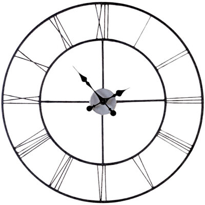 Decorative Wall Clock laurel foundry modern farmhouse oversized 30" black decorative Decorative Wall Clock laurel foundry modern farmhouse oversized 30" black decorative