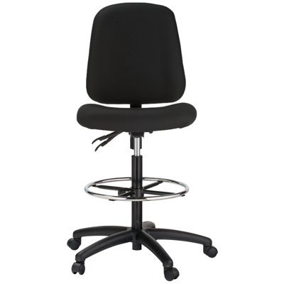 Harwick Furniture Height Adjustable Contoured Dual Function Drafting Stool