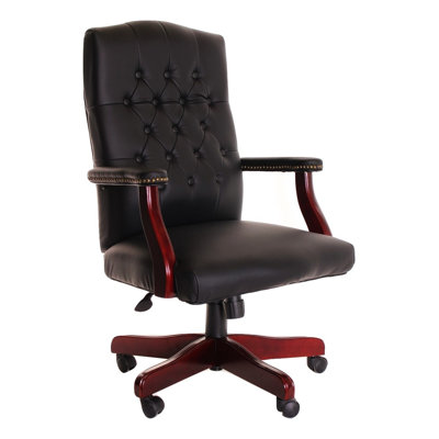 TimeOffice Furniture Mid-Back Leather ..