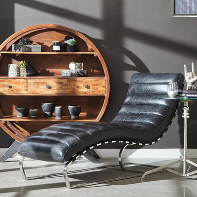 Highway To Home Intermission Leather Chaise Lounge