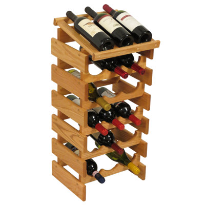 Wooden Mallet Dakota 18 Bottle Floor Wine Rack