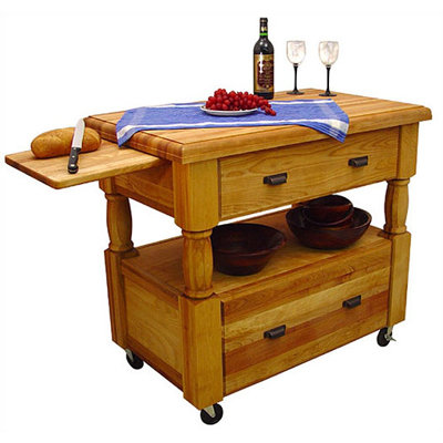 Catskill Craftsmen, Inc. Kitchen Island with But..