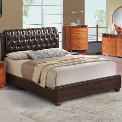 Global Furniture USA Upholstered Platform Bed