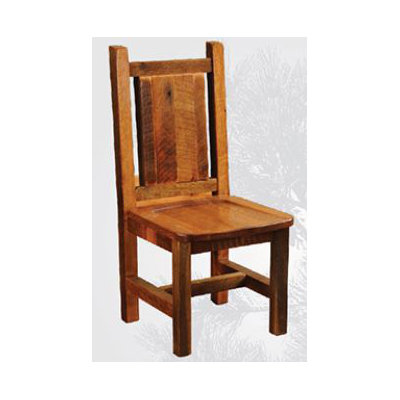 Fireside Lodge Artisan Barnwood Dining Side Chair in Antique Oak