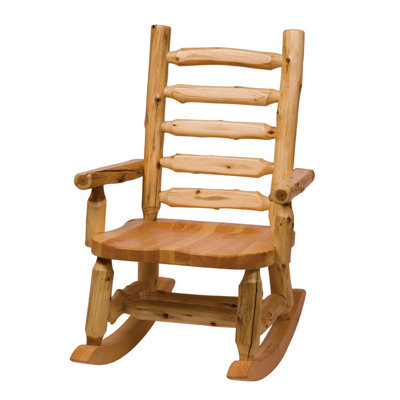 Fireside Lodge Traditional Cedar Log Rocking Chair