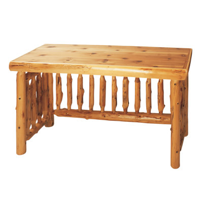 Fireside Lodge Traditional Cedar Log Writing Desk