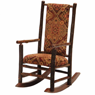 Fireside Lodge Hickory Rocking Chair with Hallif..