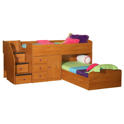 Berg Furniture Sierra Twin L-Shaped Bunk Bed