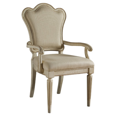 One Allium Way Mariana Upholstered Back Arm Chair (Set of 2)