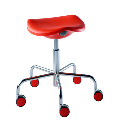 Rexite Welcome Stool on Castors with Gas Lift Adjustable Height (Set of 2)