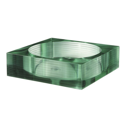 Avanity Square Tempered Segmented Glass Vessel Bathroom Sink & Reviews ...