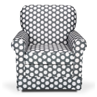 Storkcraft Polka Dot Upholstered Swive..