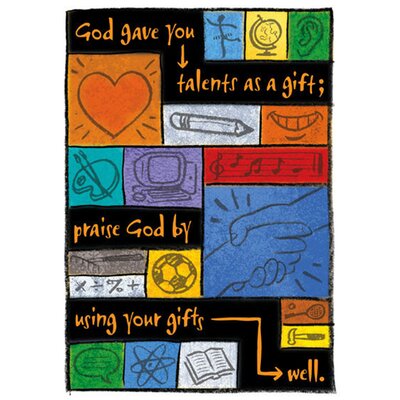 Trend Enterprises Your Talents Are Gods Gifts Poster