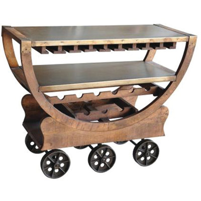 Yosemite Home Decor 9 Bottle Floor Wine Rack