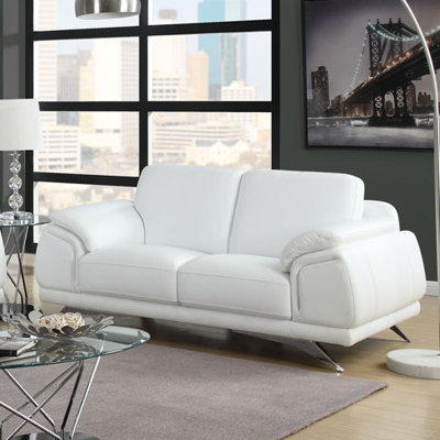 Diamond Sofa Casablanca Top Grain Leather Loveseat