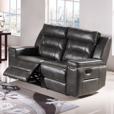 Diamond Sofa Duncan Leather Reclining Loveseat