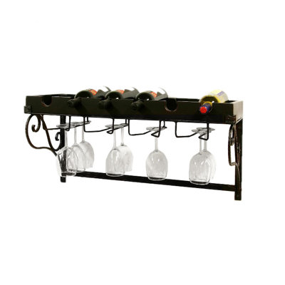 6 bottle wall wine rack