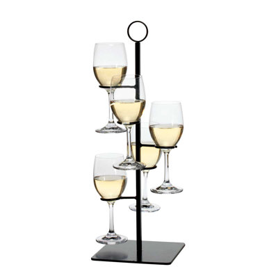 Charlton Home Gary Flight Server 5 Bottle Tabletop Wine Rack
