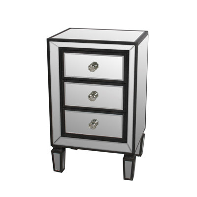 House of Hampton Kara 3 Drawer Nightstand