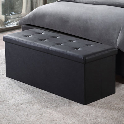 Fresh Ideas Storage Upholstered Bedroom Bench
