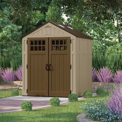 Suncast Everett 6 Ft. W x 5 Ft. D Resin Storage Shed ...