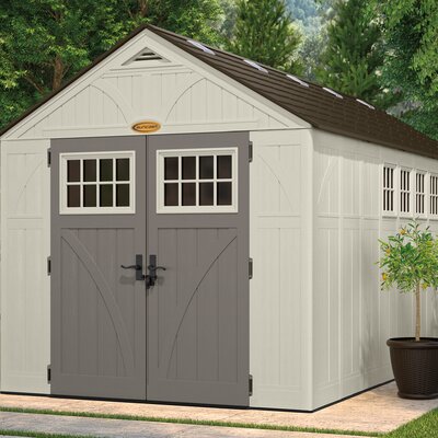 Suncast Tremont 8 Ft. W x 16 Ft. D Resin Storage Shed 