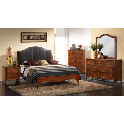 New Spec Inc Auckland Panel 5 Piece Bedroom set