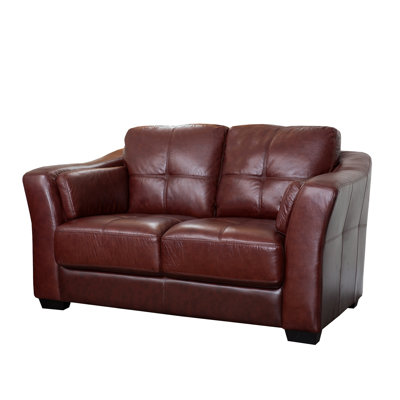 Abbyson Living Ashburn Italian Leather Loveseat