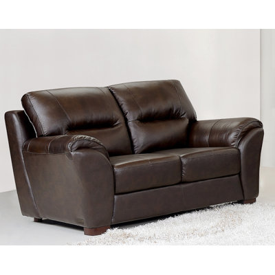 Darby Home Co Pennington Leather Loveseat