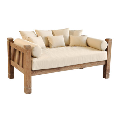Casual Elements Tahoe Reclaimed Teak Day Bed wit..