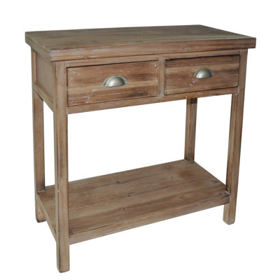Cheungs 2 Drawer Wood Hallway Table with 1 Lower Shelf