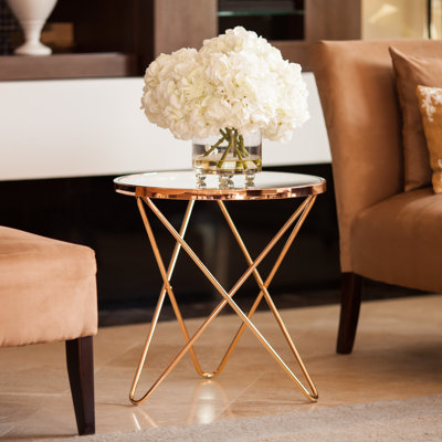 Check price and read more information from trusted store. Bungalow Rose Atlanta Clear Glass Top Round End Table