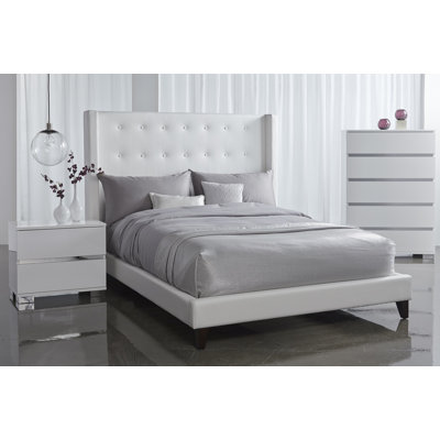 Star International King Upholstered Platform Bed