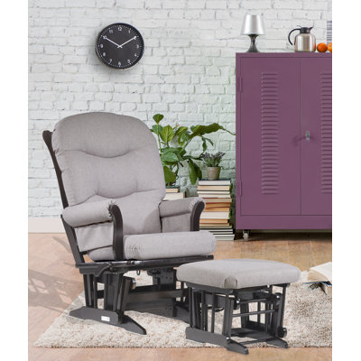 Dutailier Ultramotion Multi-Position Reclining Sleigh Nursing Glider and Ottoman