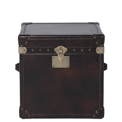 Lazzaro Leather General Flip Top End Table
