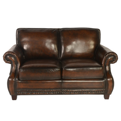 Lazzaro Leather Leather Loveseat