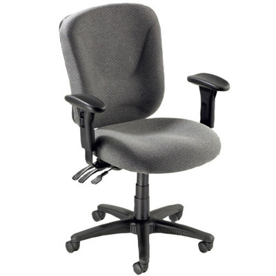 Lorell Lorell Accord Series Mid-Back Task Chairs, Black