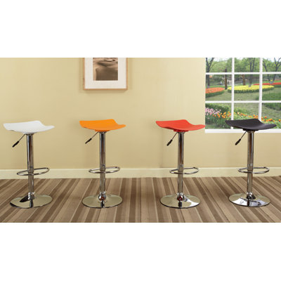 InRoom Designs Adjustable Height Swivel Bar Stool